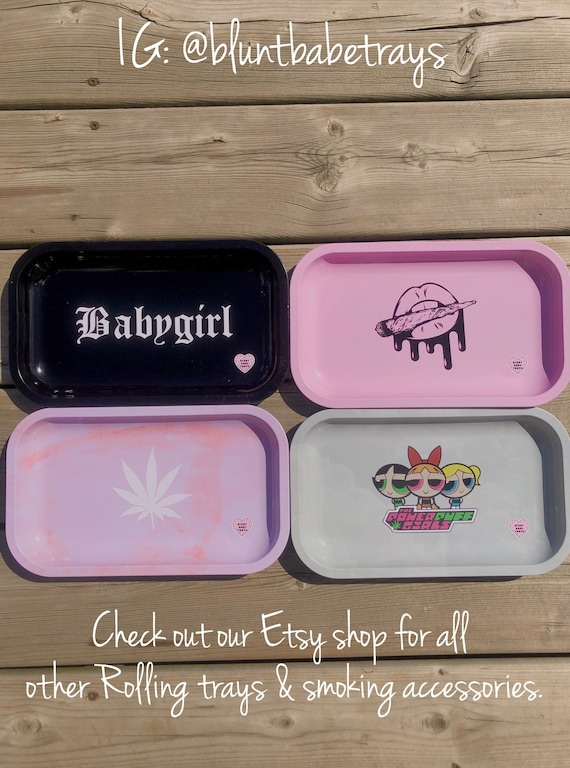 girly rolling trays